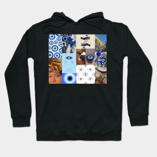 evil eye aesthetic collage Hoodie